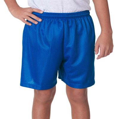 A4 Youth 10" Ultra Tight Knit Reversible Interlock Short, Royal, Large