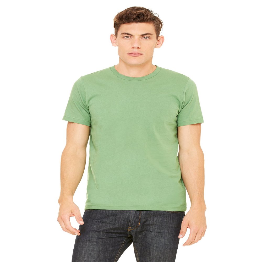 Bella+Canvas Unisex Shoulder Taping Jersey T-Shirt, Leaf, XXXX-Large