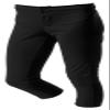 A4 Girl's Double Knit Elastic Waist Zipper Front Softball Pant, Blk, X-Small view 1