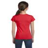 LAT Sportswear Girl's Fine Jersey Longer-Length T-Shirt, Red, Small view 2