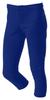 A4 Girl's Double Knit Elastic Waist Zipper Front Softball Pant, Royal, Medium