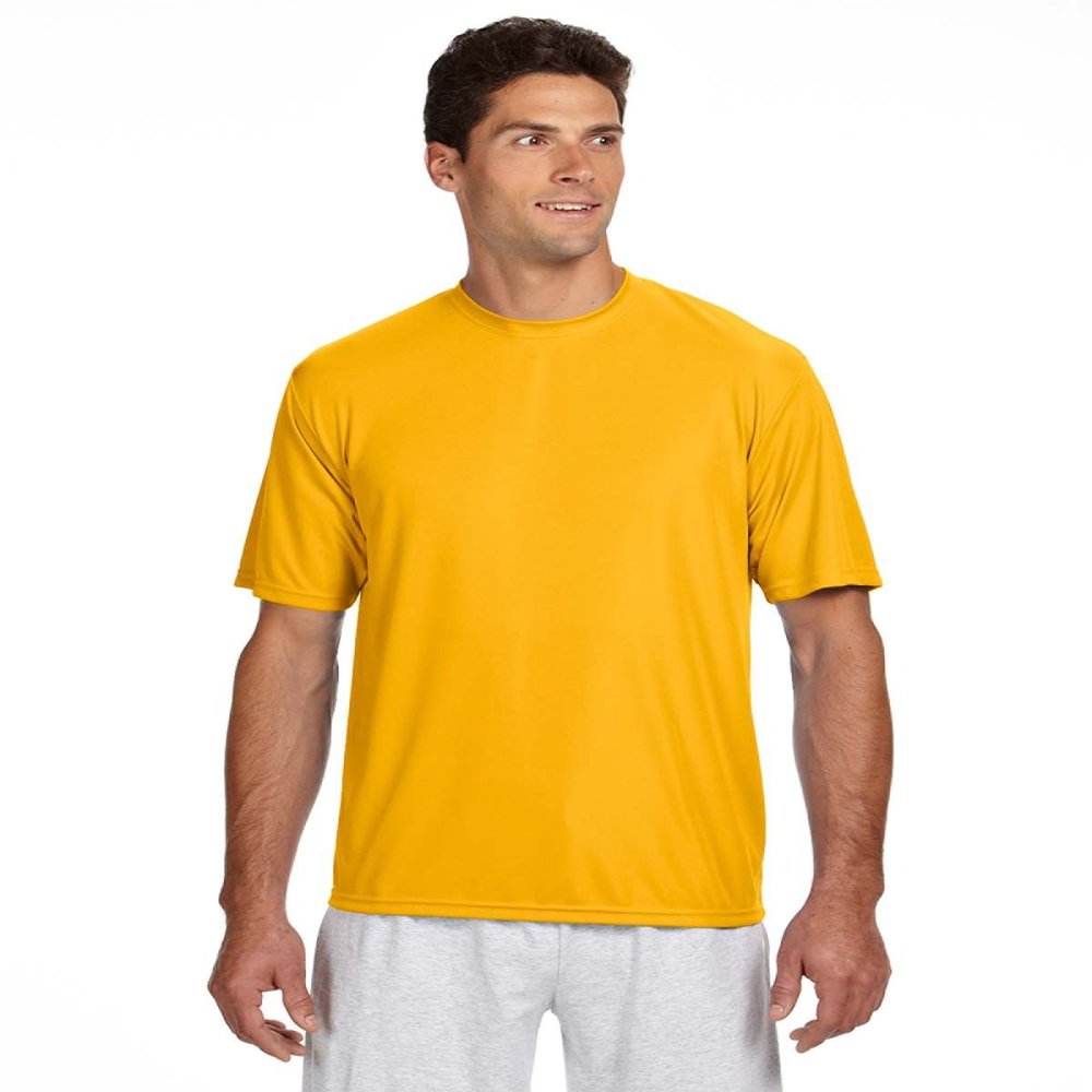 A4 Adult Cooling Performance T-Shirt, Gold, XXX-Large