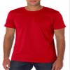 Bella+Canvas Unisex Shoulder Taping Jersey T-Shirt, Canvas Red, Small view 1