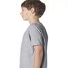 Next Level Big Boys' Comfort Fashion Rib Jersey Crew T-Shirt, Hthr Gray, X-Small view 3