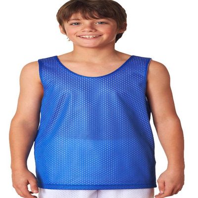 A4 Youth Reversible Mesh Tank, Royal/Wht, X-Large