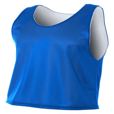 A4 Boys Lacrosse Reversible Practice Jersey,Royal/White,M