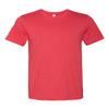 Bella+Canvas Unisex Shoulder Taping Jersey T-Shirt, Hthr Red, X-Small view 1