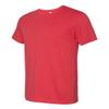 Bella+Canvas Unisex Shoulder Taping Jersey T-Shirt, Hthr Red, X-Small view 3