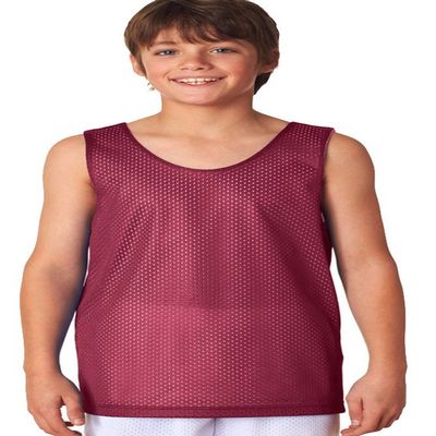A4 Youth Reversible Mesh Tank, Cardinal/Wht, X-Large