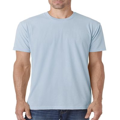 Next Level Premium Fit Extreme Soft Rib Knit Jersey T-Shirt, Light Blue, Medium