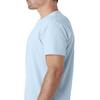 Next Level Premium Fit Extreme Soft Rib Knit Jersey T-Shirt, Light Blue, Medium view 3