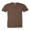 Bella+Canvas Unisex Shoulder Taping Jersey T-Shirt, Hthr Brown, Small view 1