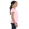 LAT Sportswear Girl's Fine Jersey Longer-Length T-Shirt, Pink, X-Small view 3