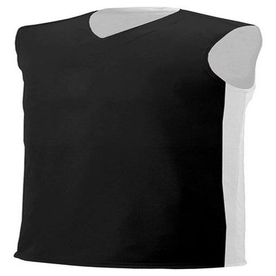 A4 Youth Reversible Moisture Management Muscle, Blk/Wht, Large