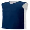 A4 Youth Reversible Moisture Management Muscle, NVY/Wht, X-Large