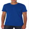 Bella+Canvas Unisex Shoulder Taping Jersey T-Shirt, True Royal, Medium view 1