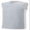 A4 Youth Reversible Moisture Management Muscle, Silver/Wht, Large