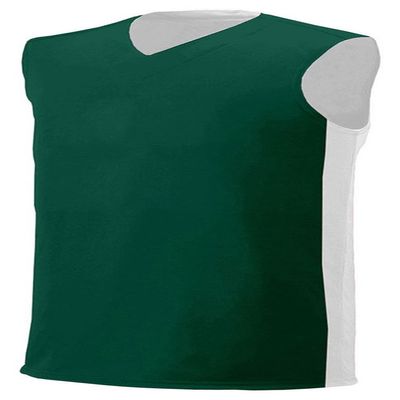 A4 Youth Reversible Moisture Management Muscle, Forest/Wht, Medium