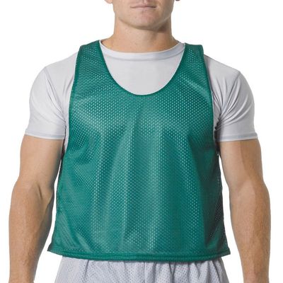 A4 Lacrosse Open Bottom Reversible Practice Jersey, Forest/Wht, Medium
