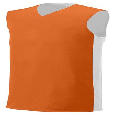 A4 Youth Reversible Moisture Management Muscle, Orange/Wht, X-Large