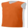A4 Youth Reversible Moisture Management Muscle, Orange/Wht, X-Large view 1