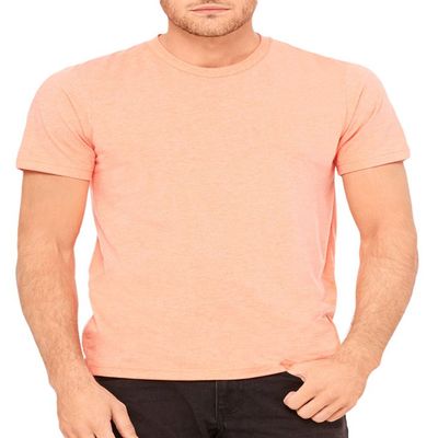 Bella+Canvas Unisex Shoulder Taping Jersey T-Shirt, Hthr Orange, Small