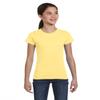 LAT Sportswear Girl's Fine Jersey Longer-Length T-Shirt, Butter, Medium view 1