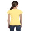 LAT Sportswear Girl's Fine Jersey Longer-Length T-Shirt, Butter, Medium view 2