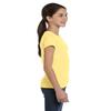LAT Sportswear Girl's Fine Jersey Longer-Length T-Shirt, Butter, Medium view 3