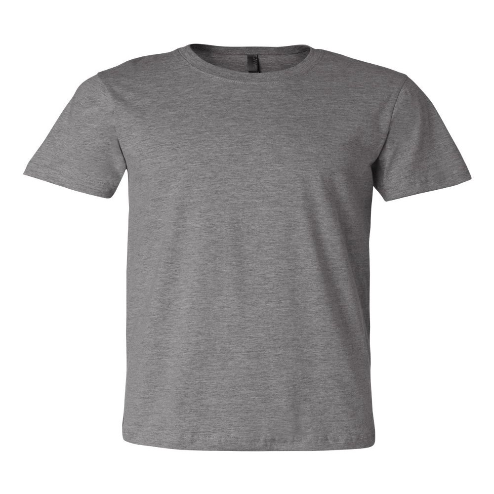 Bella+Canvas Unisex Shoulder Taping Jersey T-Shirt, Deep Hthr, X-Small
