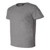 Bella+Canvas Unisex Shoulder Taping Jersey T-Shirt, Deep Hthr, X-Small view 3