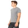 Bella+Canvas Unisex Shoulder Taping Jersey T-Shirt, Deep Hthr, X-Small view 4