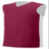 A4 Youth Reversible Moisture Management Muscle, Cardinal/Wht, X-Large