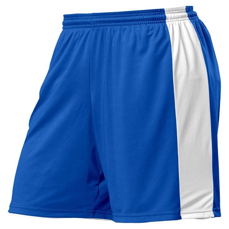 A4 Adult 10" Reversible Moisture Management Short, Royal/Wht, Large