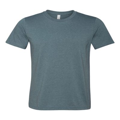 Bella+Canvas Unisex Shoulder Taping Jersey T-Shirt, Hthr Slate, Medium
