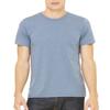 Bella+Canvas Unisex Shoulder Taping Jersey T-Shirt, Hthr Slate, Medium view 2