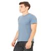 Bella+Canvas Unisex Shoulder Taping Jersey T-Shirt, Hthr Slate, Medium view 4