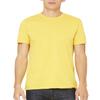 Bella+Canvas Unisex Shoulder Taping Jersey T-Shirt, Maize Yellow, Large view 2