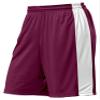 A4 Adult 10" Reversible Moisture Management Short, Maroon/Wht, Medium view 1