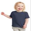 Rabbit Skins Toddler Soft Ribbed Crewneck Jersey T-Shirt, Nvy, 5/6T view 1