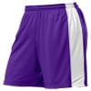 A4 Adult 10" Reversible Moisture Management Short, Purple/Wht, Medium view 1