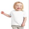 Rabbit Skins Toddler Soft Ribbed Crewneck Jersey T-Shirt, Wht, 5/6T view 1