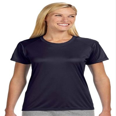 A4 Cooling Moisture Wicking Performance Interlock Shirt, NVY, X-Large