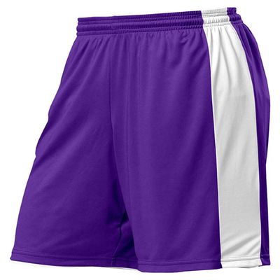 A4 Adult 10" Reversible Moisture Management Short, Purple/Wht, X-Large
