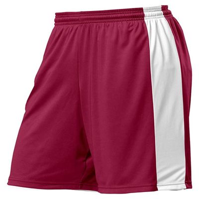 A4 Adult 10" Reversible Moisture Management Short, Cardinal/Wht, Small