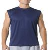A4 Cooling Interlock Performance Muscle Wicking T-Shirt, Large, Navy view 1