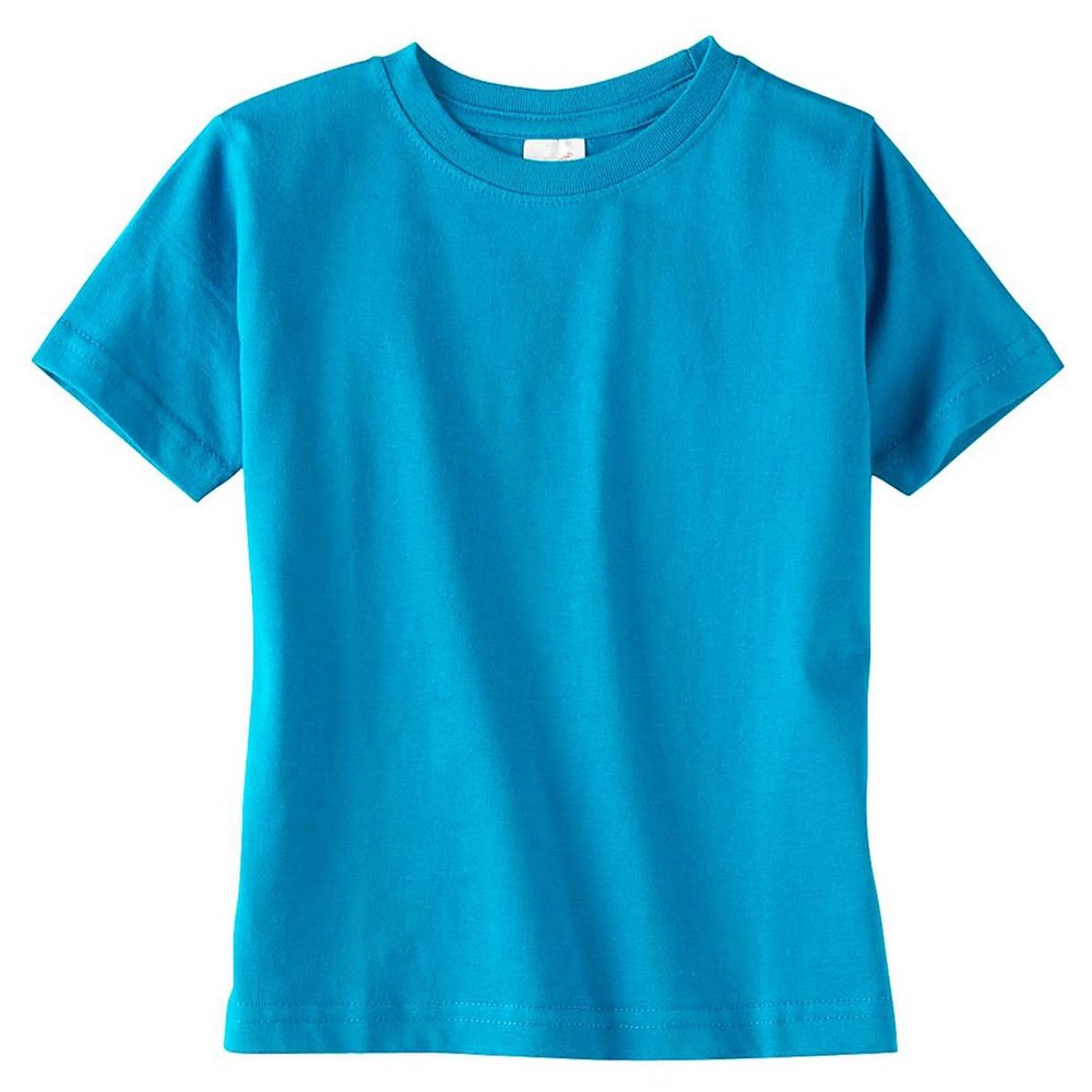 RABBIT SKINS Toddler Soft Ribbed Crewneck Jersey T-Shirt, Garnet, 2T