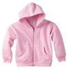 RABBIT SKINS Toddler Zip Jersey-Lined Hooded Sweatshirt, Pink, 2T view 1