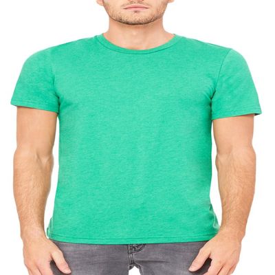 Bella+Canvas Unisex Shoulder Taping Jersey T-Shirt, Hthr Kelly, X-Large