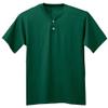 A4 Adult 2-Button Performance Interlock Moisture Henley Shirt, Forest, XX-Large view 1